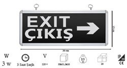 Exıt Uyarı Levhası Exıt Uyarı Levhası