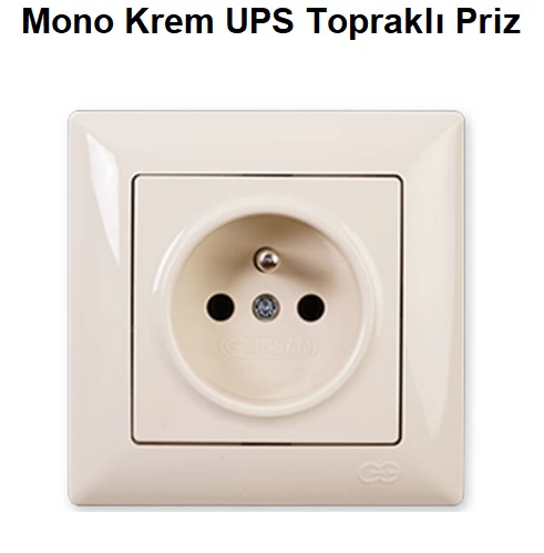 Mono Krem UPS Toprakl Priz