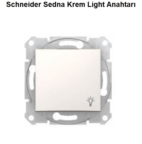 Schneider Sedna Krem Light Anahtar