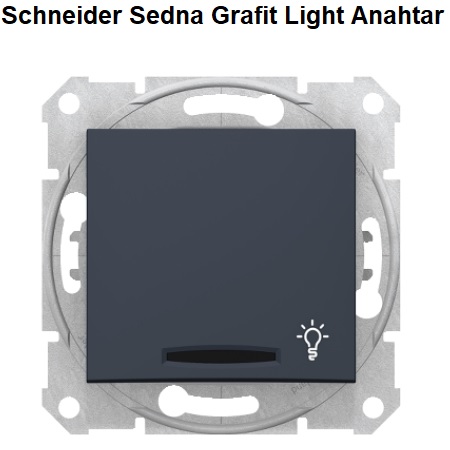 Schneider Sedna Grafit Light Anahtar