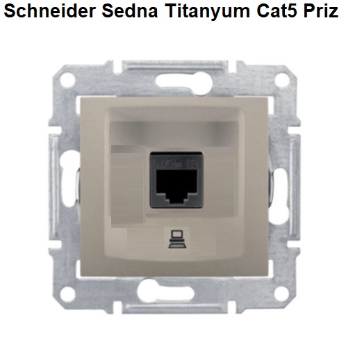 Schneider Sedna Titanyum Cat5 Priz