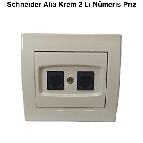 Schneider Alia Krem 2 Li Nmeris Telefon Priz