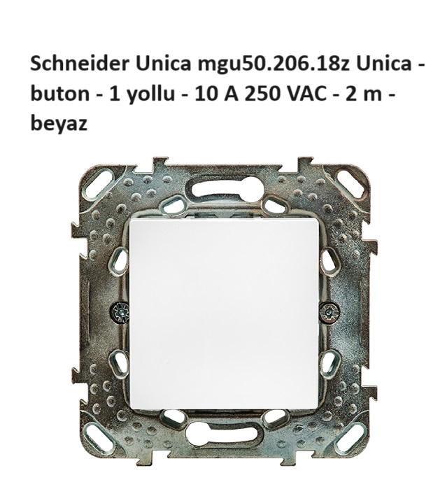 Schneider Unica mgu50.206.18z Beyaz Light Buton
