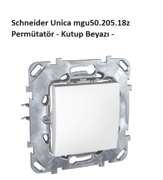 Schneider Unica mgu50.205.18z Beyaz Permtatr Anahtar