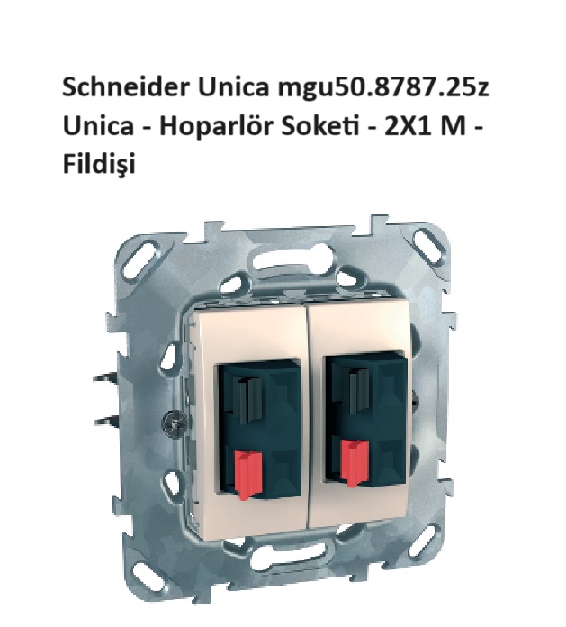Schneider Unica mgu50.8787.25z Fildii Hoparlr Prizi