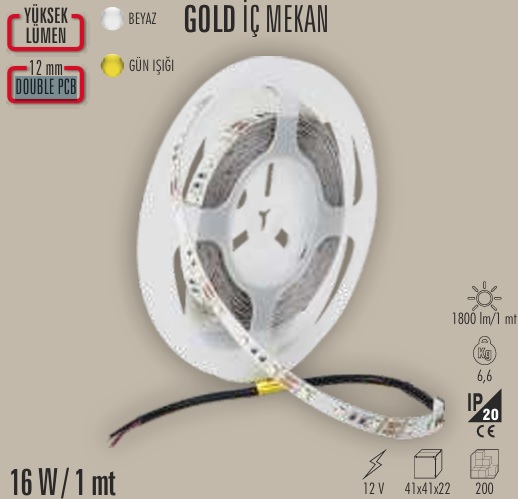 16w 1800 Lmen DOUBLE PCB erit Led