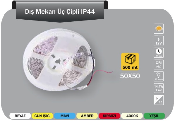 60 Led 14.4w 720 Lmen 5050 Silikonlu erit Led