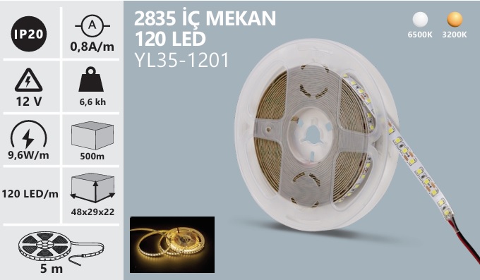 120 Ledli 9.6w 2835 erit Led