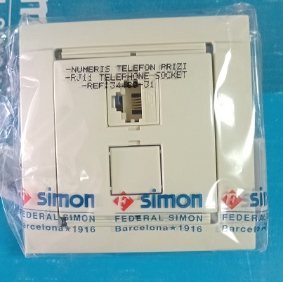 Simon Krem RJ11 Nmeris Telefon Prizi