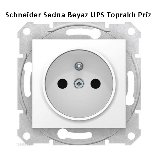 Schneider Sedna Beyaz UPS Toprakl Priz